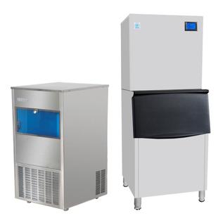 300kg碎冰颗粒冰实验室火锅店海鲜冰块 雪花制冰机商用全自动100