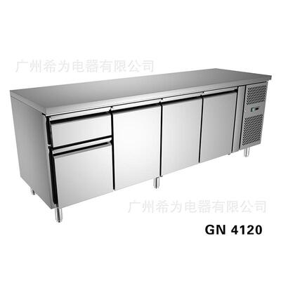 风冷无霜商用工作台冰箱保鲜卧式冰柜冷冻操作台冷藏水吧台沙拉台