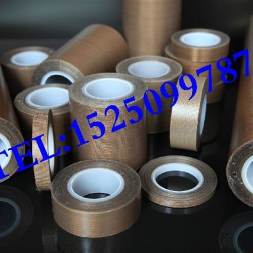 优质高温胶布 铁氟龙 塑封机耐热胶带 0.18*50*10M 咖啡色