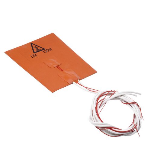 3D打印机配件120x120mm12V120W橡胶热床硅胶加热垫发热板带背胶