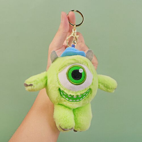 创意大眼怪毛绒公仔挂件可爱大眼钥匙扣包包汽车装饰钥匙链配件