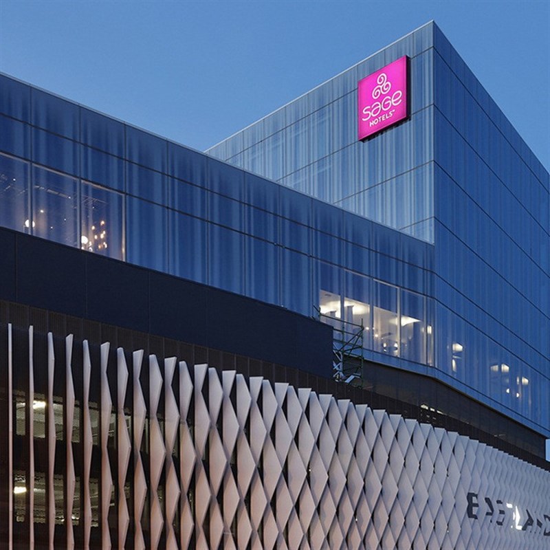 售楼处雨棚冲孔铝单板装饰外墙氟碳镂空铝单板幕墙可加工任意规格