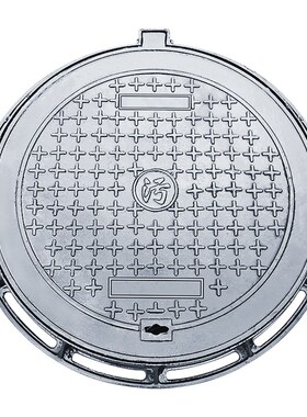 球墨铸铁井盖 圆形/方形重型加厚DC400下污雨水窨阴V沙防沉降井盖