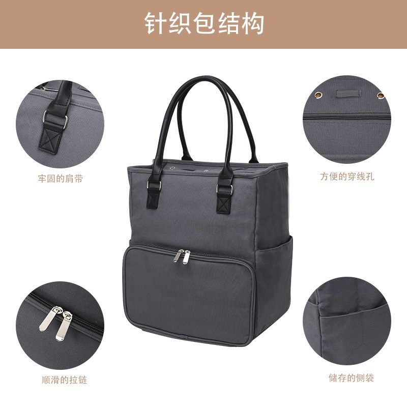 毛线钩针收纳包帆布便携多功能手提式大容量拉链包勾针棒针收纳袋,收纳整理,其他收纳袋,淘宝优惠券,粉丝福利购,淘宝优惠卷