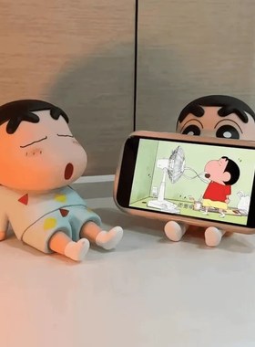 手机支架懒人手机座创意卡通手办模型公仔潮玩礼物可爱桌面小摆件