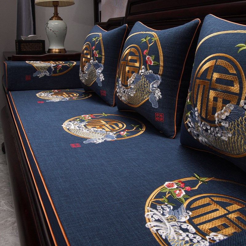 中式红木沙发坐垫实木家具椅子海绵四季通用沙发垫套罩罗汉床,居家布艺,椅垫,淘宝优惠券,粉丝福利购,淘宝优惠卷