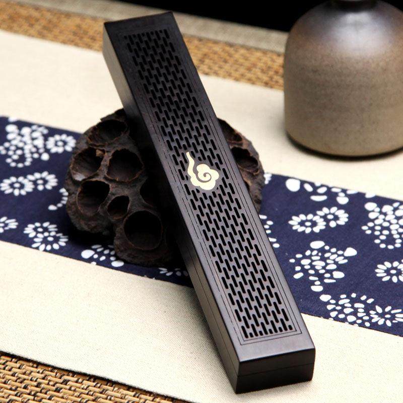 黑檀木卧香盒家用室内檀香炉线香炉茶道线香盒焚香插香薰炉线香盒,家居饰品,香薰炉,淘宝优惠券,粉丝福利购,淘宝优惠卷