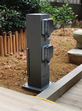 电箱56SO316F明装防爆雨一开十孔户外防水防尘漏电保护插座充电桩