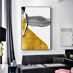 现代简约玄关抽象装饰画 过道走廊背景墙画摄影挂画竖版单幅壁画