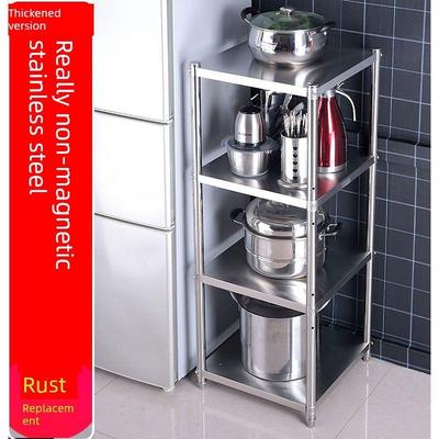 50X 40cm不锈钢厨房存储架三，四，五层，宽度30×35长度55/45X45