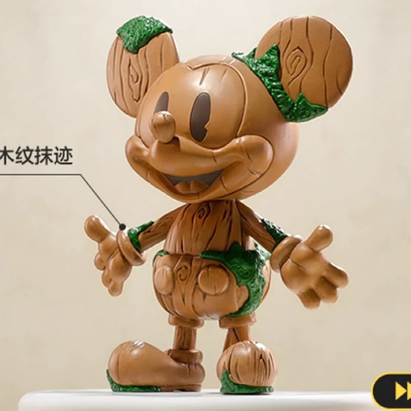 POPMART泡泡玛特迪士尼100周年米奇好奇无界系列手办潮玩盲盒挂件