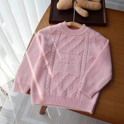 纯山羊绒衫毛衣女童软糯亲肤保暖