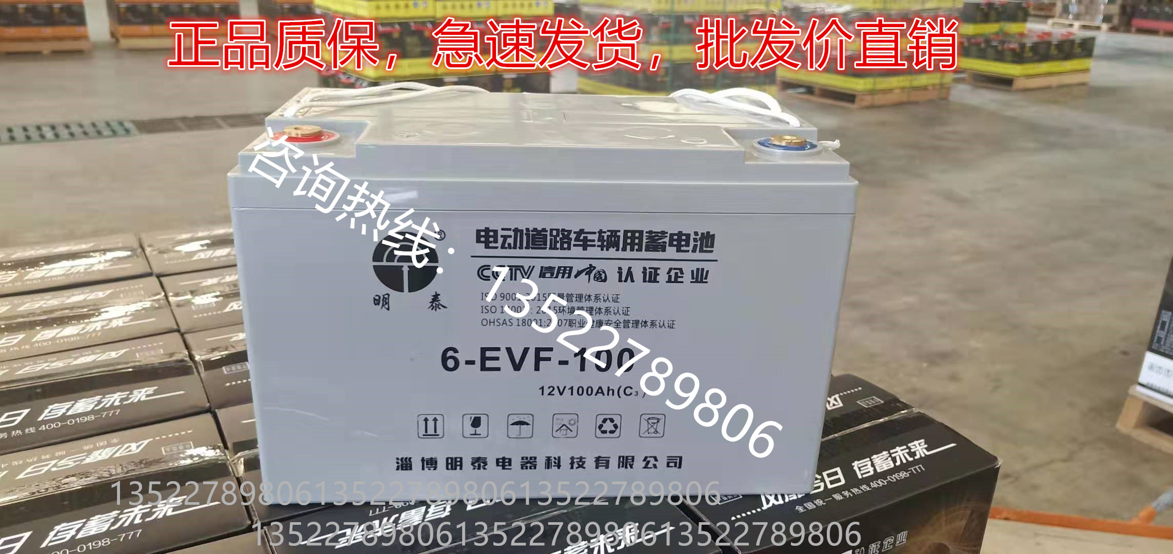 明泰蓄电池6-EVF-100老年代步车