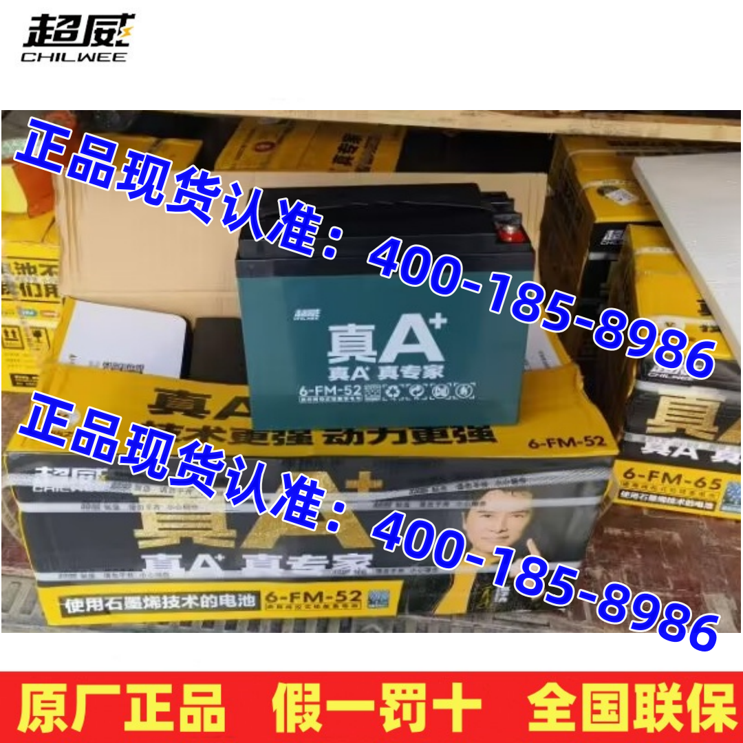 石墨烯6-EVF-45超威电瓶6-FM-52