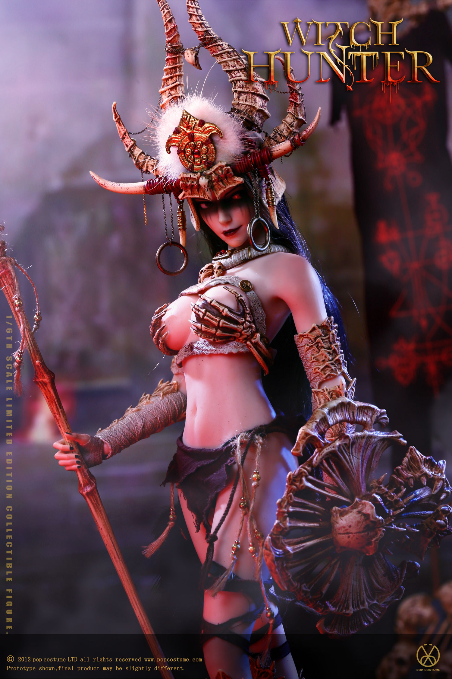 全新现货 POP COSTUME 1/6 女巫猎魔人 黑