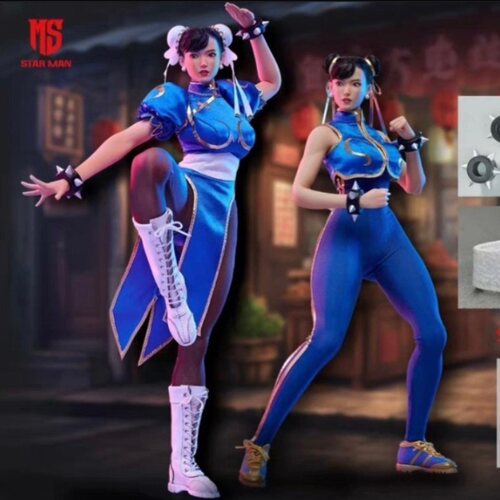 全新现货 STARMAN 1/6 街霸 春丽 双服装 豪华版
