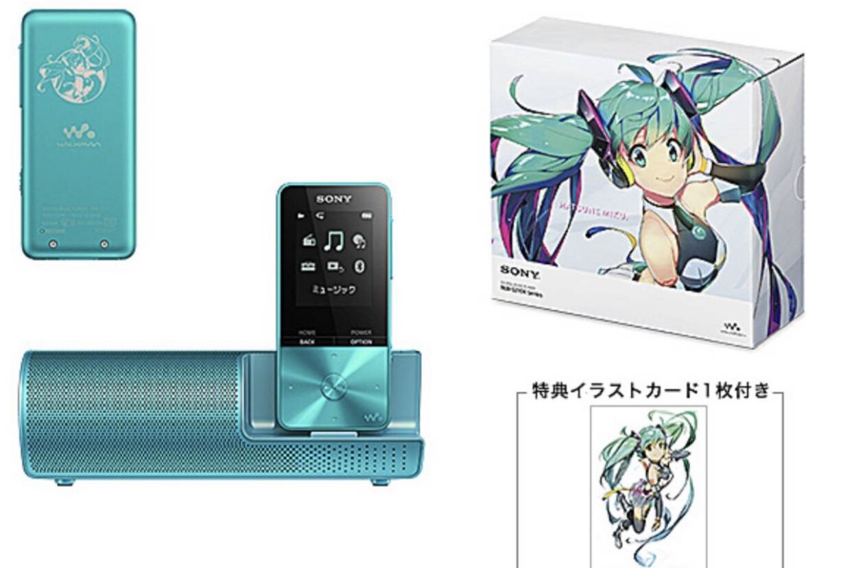 全新现货 SONY Walkman 初音限定 NW-S310K 特典版