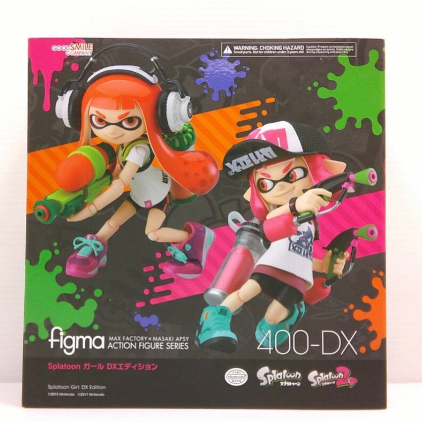 全新现货 figma400 喷射战士 斯普拉遁 女 DX豪华版