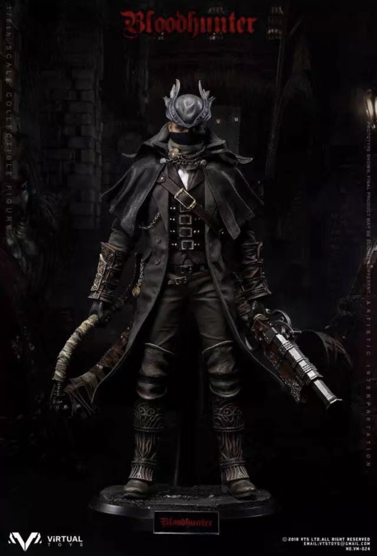 全新现货 VTS TOYS 1/6 血源诅咒 猎人