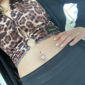 跨境热销电镀身体穿刺饰品a花瓣肚脐钉肚脐环 新款 Piercing Navel