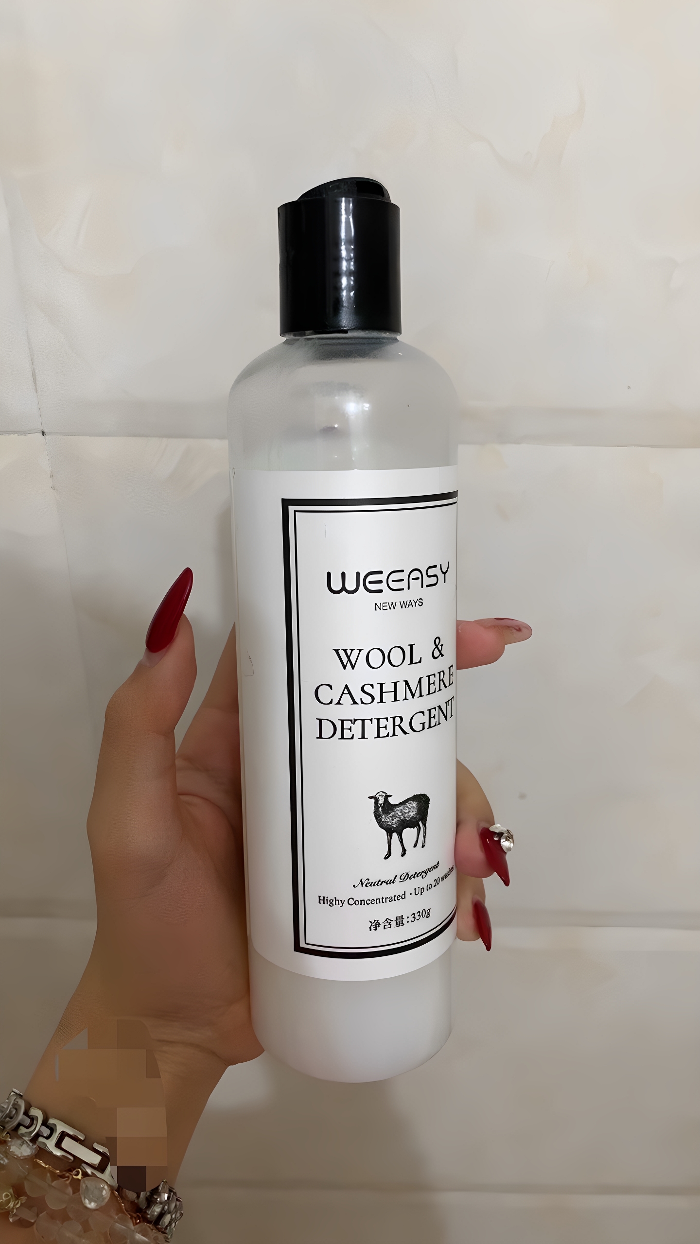 【カ羊绒ミヤ330ml】真丝桑蚕丝专用洗涤液羊毛衫缩水还原恢复剂