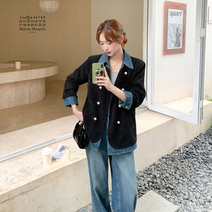 【上新】加厚雪尼尔拼接牛仔拼接外套2C079-2601-p150-k248图片