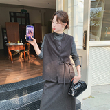 【档口有货】马甲蝴蝶结裙子针织裙子三件套2C079-2610-p185-k298，女装套装/套裙，2C079