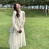 【档口有货】贝壳度假风高品质连衣裙两件套079-2523-P185-k268，女装连衣裙，2C079