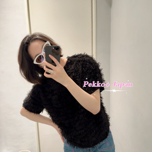 华丽流苏毛须须 Gypsohila 半袖 裙子 女士上衣 9折国现 套装 Ayako