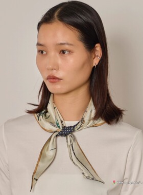 arth *manipuri triangle scarf65 253040360 优雅双面三角丝巾