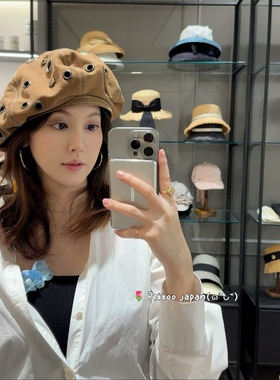 可折叠 58.5cm CA4LA CAM12006 PIERCE 牛仔休闲贝雷帽 大版型