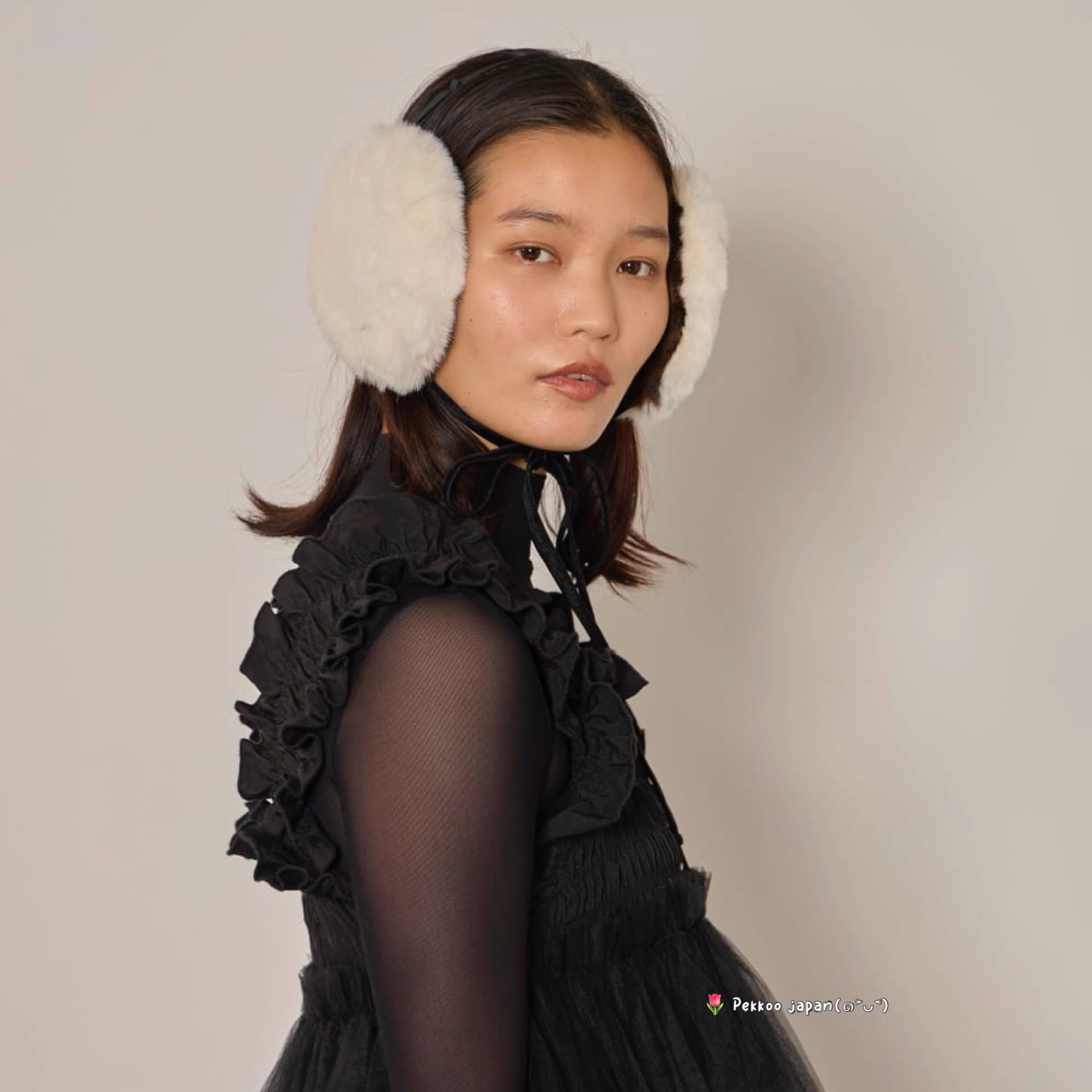 Arth x aya fur mimi muff 254021252 秋冬保暖 双面戴耳罩 可洗