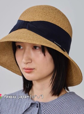 57.5cm OVERRIDE PB10 252090308 织带蝴蝶结 百搭宽檐帽 渔夫帽