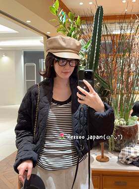 57cm CA4LA TOZ00026 LILITH FL 优雅 皮革报童帽 鸭舌帽