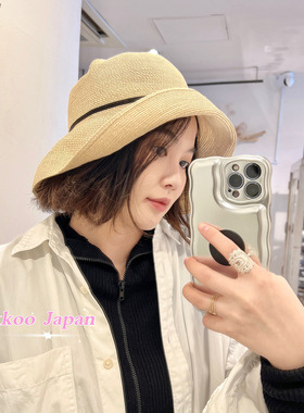 可折叠 日本 Mature ha MPB1-01W 10cm帽檐超轻柔软草帽遮阳帽