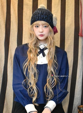 57.5cm Barairo  L-008333 秋冬保暖护耳 毛绒狗狗装饰可爱针织帽