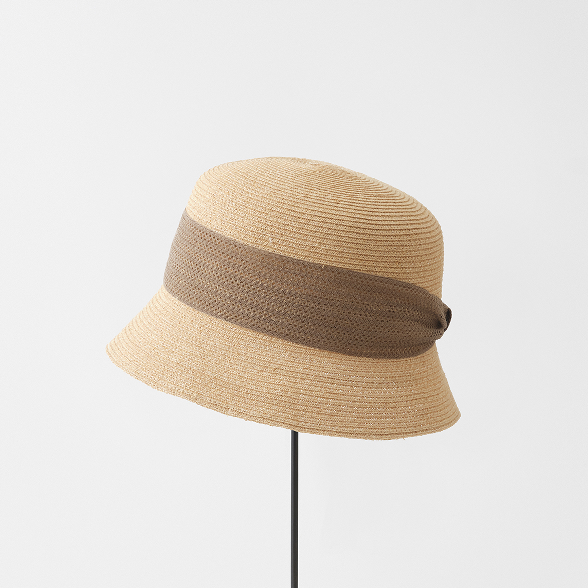 matureha拉菲草编织渔夫帽