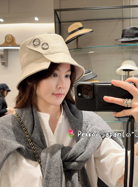 57cm CA4LA SHK01120 NEIL 金属扣开叉设计春夏 盆帽渔夫帽