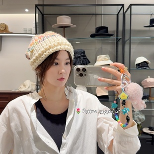 56-60cm CA4LA ONM01958 BELENA2 秋冬渐变色羊毛针织帽毛线帽