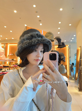 57.0cm Athena New York 2023秋冬新款 Hannah 保暖毛边渔夫帽