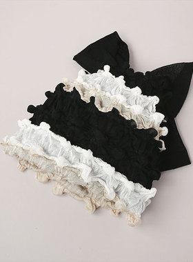 55-59cm CA4LA SHK01104 NOST 甜美可爱蝴蝶结丝带针织堆堆帽