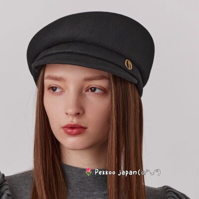 57.5cm Chapeau d' O 253060214 纯羊毛 不规则设计鸭舌帽报童帽