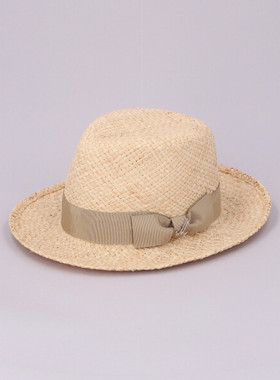 58cm CA4LA MUH10662 PRINZ DUKE春夏草编英伦复古蝴蝶结礼帽草帽