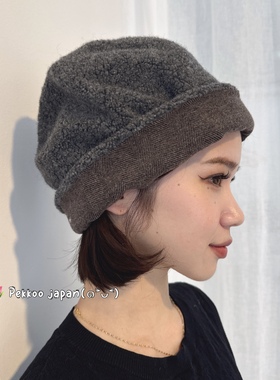 国现 sucre kaya KMY0818 24年秋冬新款两面戴羊毛渔夫帽堆堆帽