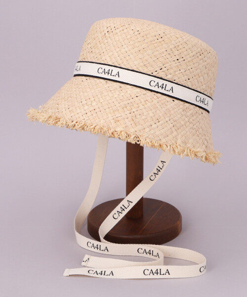 57cm CA4LA CAM50117 CLICK RAFFIA 拉菲草编织遮阳草帽渔夫帽