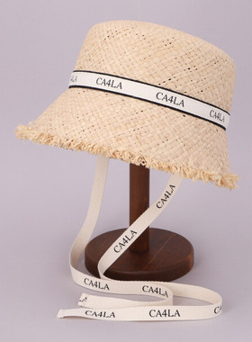 57cm CA4LA CAM50117 CLICK RAFFIA 拉菲草编织遮阳草帽渔夫帽