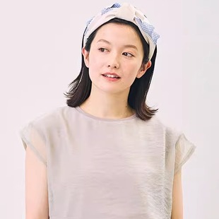 CA4LA KTZ02586 MARIANNE 甜酷少女风 皮革拼接 蝴蝶结发箍发饰