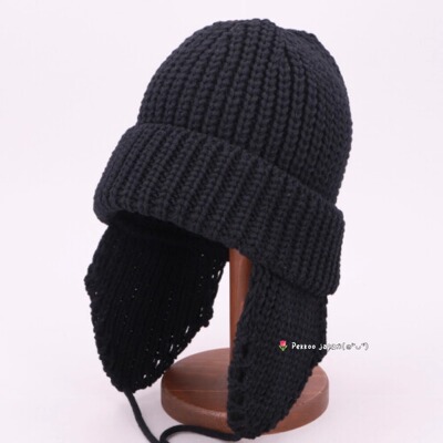 56～61cm VICTIM x CA4LA 秋冬羊毛混纺系带护耳针织帽 CLB00442