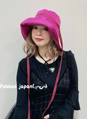 CIRQUTURE CIQ223 24秋冬 防风大帽檐纯色渔夫帽 遮阳帽