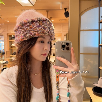 CA4LA彩色毛线圈针织帽